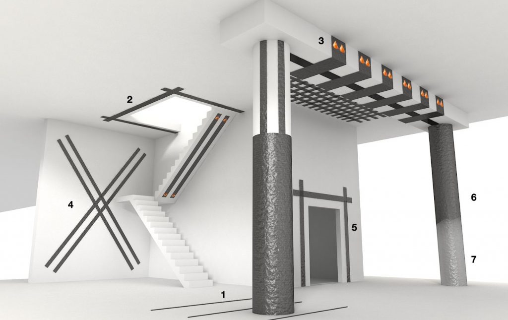 Sửa chữa gia cô kết cấu bằng vật liệu composite sợi carbon